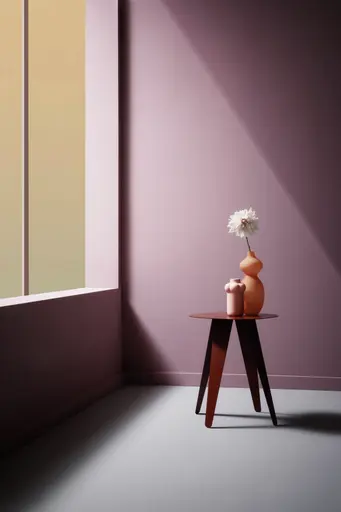 Beistelltisch Signe - BHT ca. 40x50x40 cm, Lack, Oxidrot