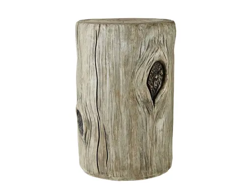 Hocker - DH ca. 33,5x48 cm, Braun/Weiß