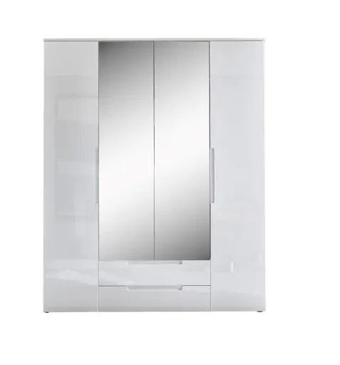 Kleiderschrank- B ca. 160 cm, Weiß