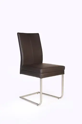 Freischwinger - Kunstleder, Dunkelbraun