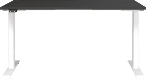 Schreibtisch GELI - höhenverstellbar, LB ca. 140x80 cm, Graphit, Weiß