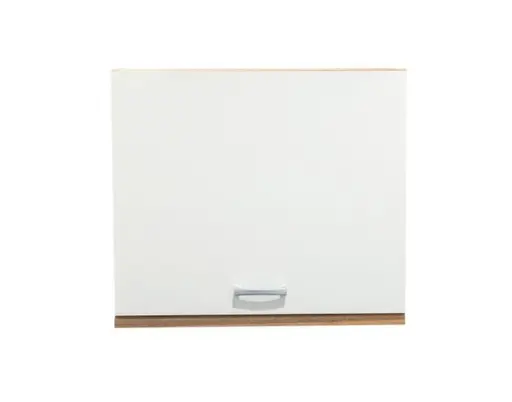 Hängeschrank- B ca. 60 cm, Eiche Dekor, Weiß, Matt