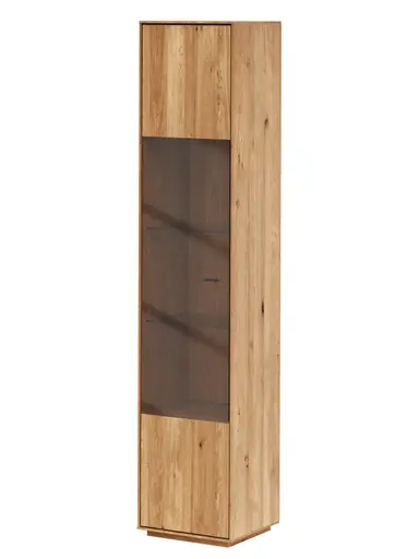 Vitrine Saratoga - links, Wildeiche massiv, natur geölt