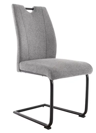 Freischwinger MICHI - Stoff, Grau