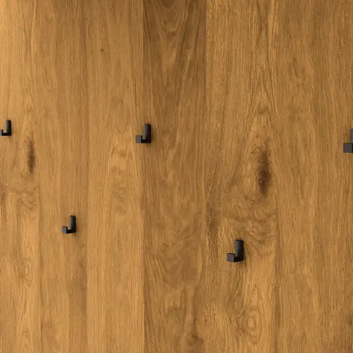 Garderobenpaneel Savannah - Wildeiche massiv, natur geölt