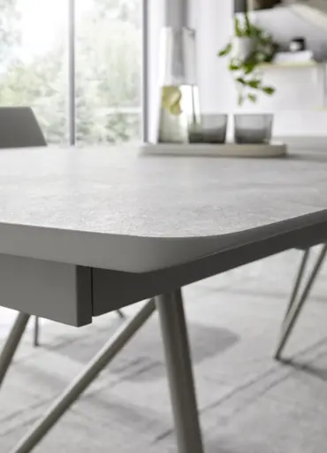 Esstisch Sedana - LB ca. 200x100 cm, HPL, Grau