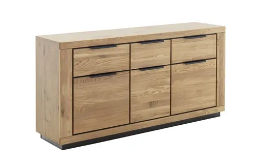 Sideboard - B ca. 163 cm, Wildeiche massiv geölt