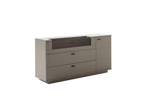 Sideboard - Lack, graubeige