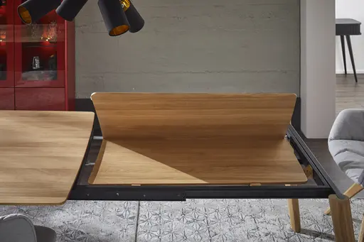 Esstisch Saltino - ausziehbar, LB ca. 180x100 cm, Eiche massiv