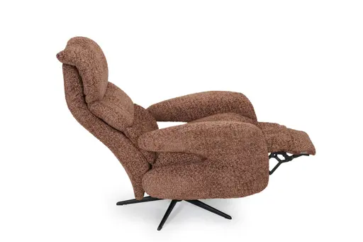 Sessel - Relaxfunktion, Stoff, Hellbraun