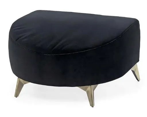 Hocker - Stoff, Schwarz