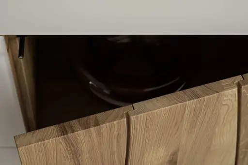 Sideboard Mileto - BHT ca. 234x65x46 cm, MDF, Lichtgrau, Naturdesign