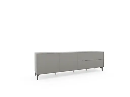 Sideboard Casello - BHT ca. 225x74x47 cm, Lack Matt, Kristallgrau