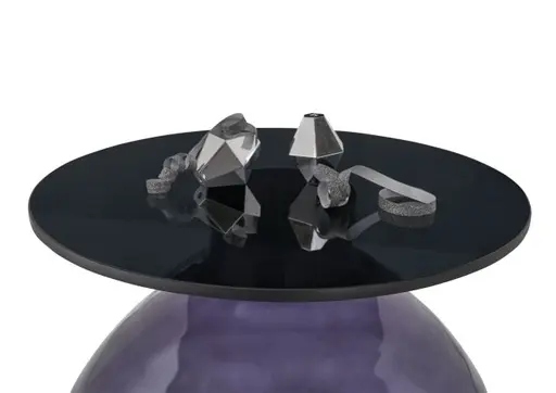 Beistelltisch - Ø/H ca. 44x39 cm, Schwarz