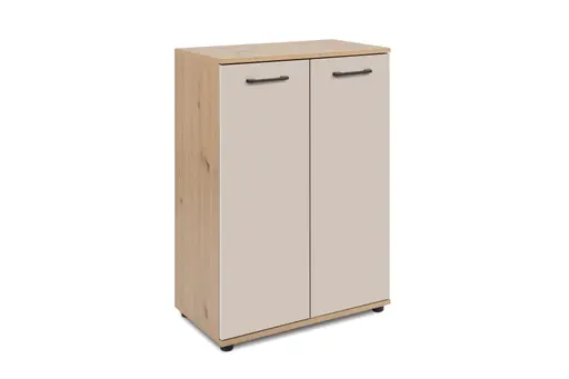 Kommode- B ca. 60 cm, Eiche Dekor, Beige