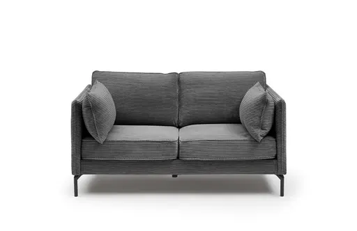 Sofa - 2-Sitzer, Stoff, Graphit