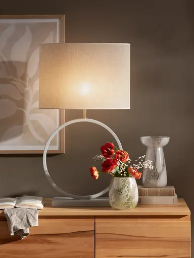 Dekovase - DH ca. 15x25 cm, Beige