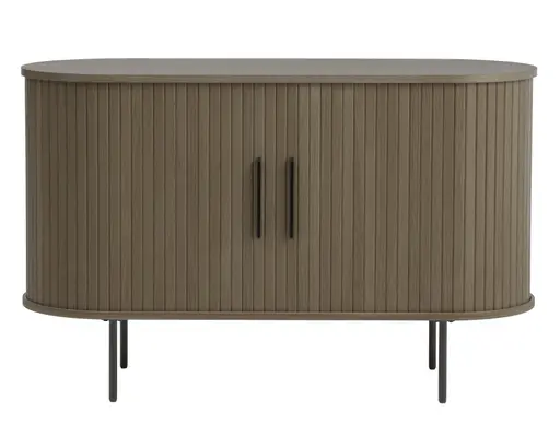 Sideboard - B ca. 120 cm, Eiche Furnier, Smoked