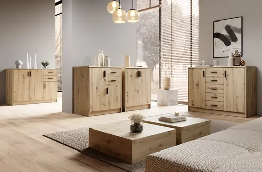 Kommode - B ca. 109 cm, Artisan Eiche Nachbildung