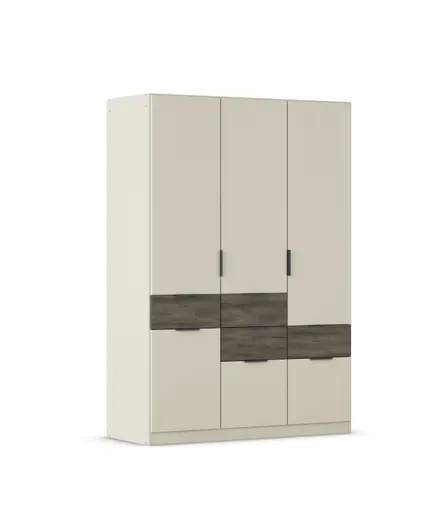 Drehtürenschrank RAAS- B ca. 136 cm, Champagner, Vintage