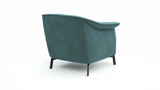 Sessel Ela - Stoff, Petrol