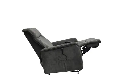 TV-Sessel MIKLAS - Aufstehhilfe, Relaxfunktion, Stoff, Grau