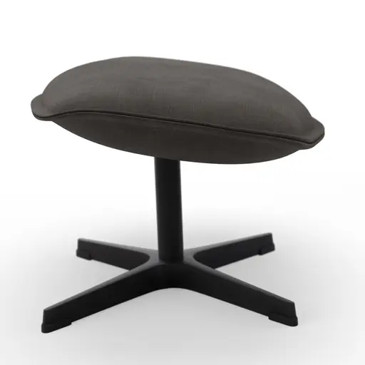 Hocker Helge - Stoff, Dunkelgrau