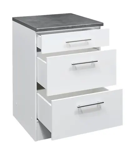 Unterschrank- B ca. 60 cm, Weiß, Matt