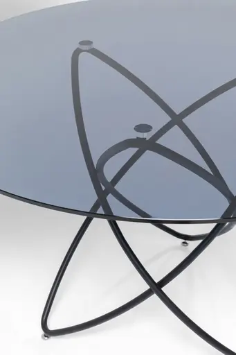 Esstisch - Ø/H ca. 120x76 cm, Schwarz