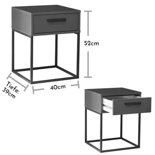 Nachtkonsole- Graphit