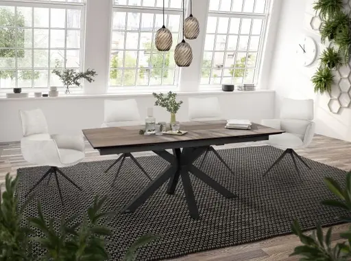 Armlehnstuhl MARGIT - drehbar, Stoff, Silberfarben