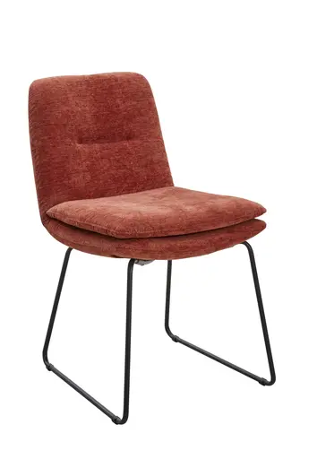 Stuhl Macano - Stoff, Rot