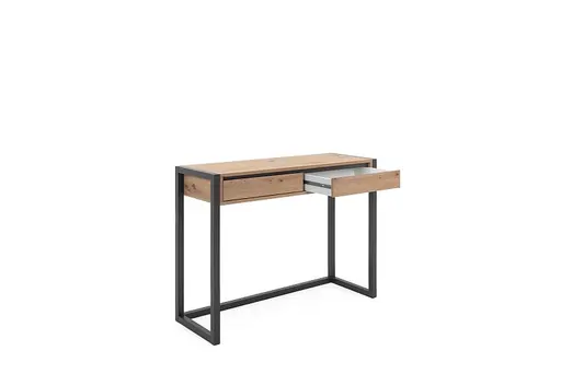 Konsole- LB ca. 100x35 cm, Eiche Dekor, Anthrazit