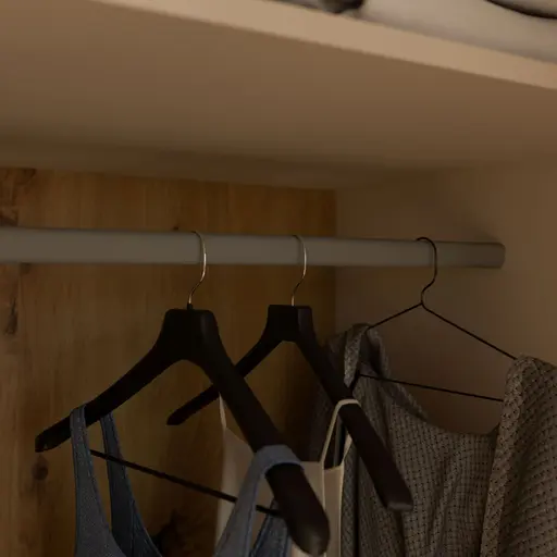  Drehtürenschrank FATHIE- B ca. 206 cm, Sand, Eiche Dekor