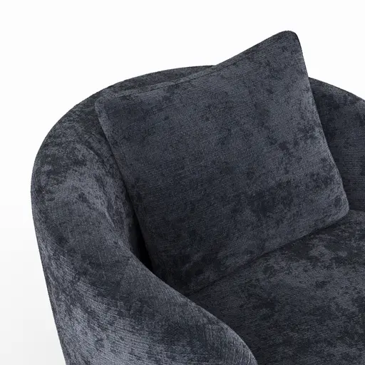 Drehsessel Valdis - Stoff, Navy