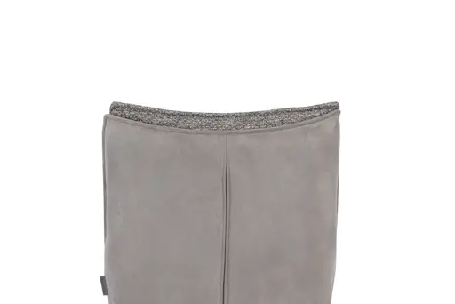 Stuhl MANDY - drehbar, Stoff, Graubeige