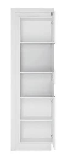 Wohnwand - mit Beleuchtung, Weiß