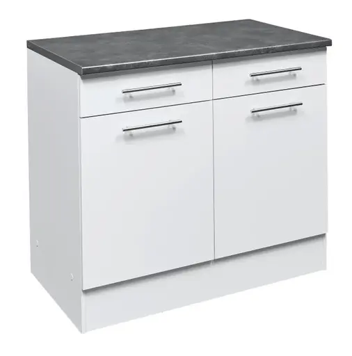 Unterschrank- B ca. 100 cm, Weiß, Matt