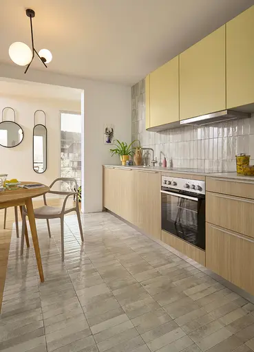 Küchenzeile 51.230 14 525, Eiche natur Nachbildung