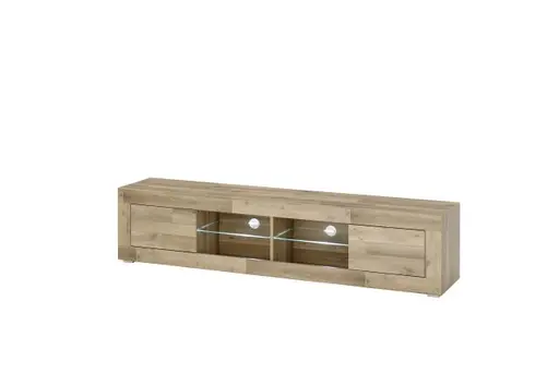 TV-Lowboard - mit Beleuchtung, B ca. 181 cm, Montana Eiche Nachbildung