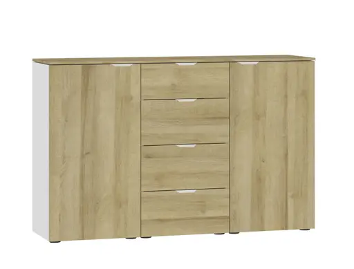 Kommode JOIN IT- Eiche Dekor, Weiß