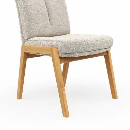 Stuhl Flore 2 - Stoff, Creme