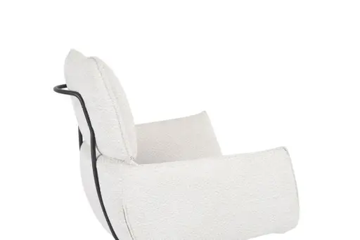 Armlehnstuhl MARGIT - drehbar, Stoff, Silberfarben