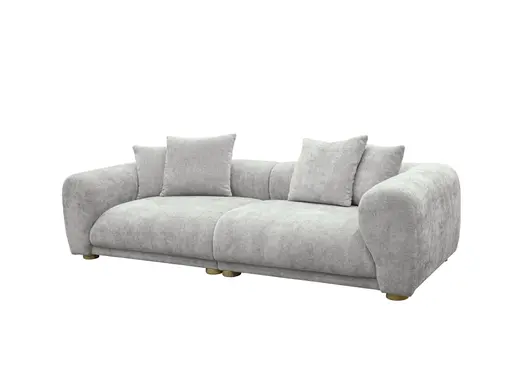 Megasofa - 2-Sitzer, Stoff, Creme