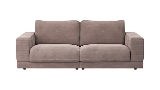 Sofa Juni - 2-Sitzer, Cord, Altrosa