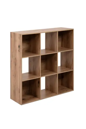 Regal - inkl. Stoffboxen, B ca. 89 cm, Artisan Eiche Nachbildung, Beige