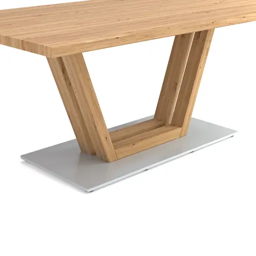 Couchtisch Faro Plus - LBH ca. 65x115x50 cm, Wildeiche massiv, Holzfarben