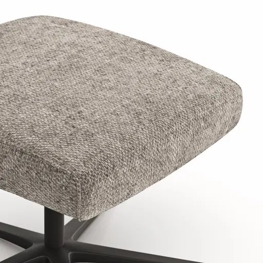 Hocker Noto Relax II - Stoff, Graubraun