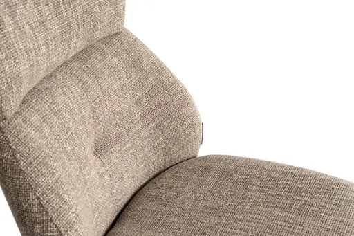 Stuhl MILILANI - drehbar, Stoff, Taupe