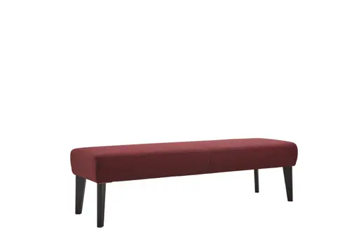 Hockerbank Rosita - Breite ca. 180cm, Stoff, Rot